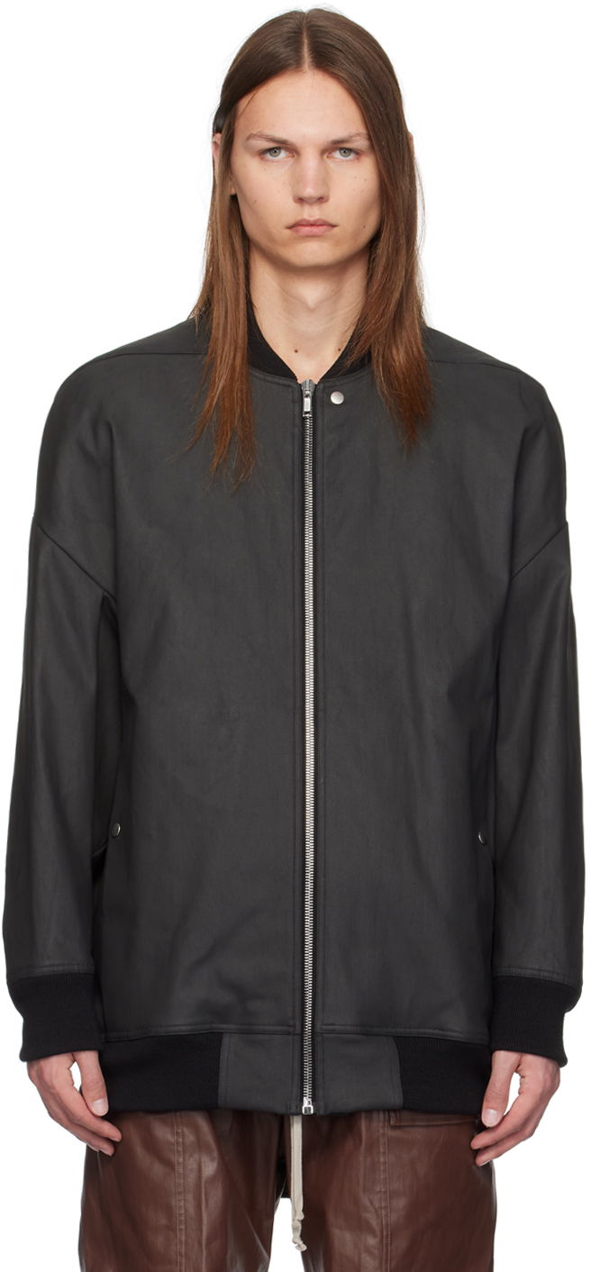 Jakke Rick Owens Black Porterville Jumbo Peter Flight Jacket Sort | RU02D6795 SMT