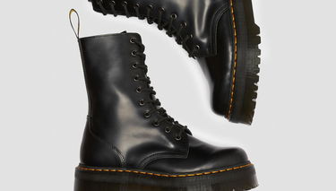 Sneakers og sko Dr. Martens Jadon Hi Leather Platform Sort | DM25565001, 4