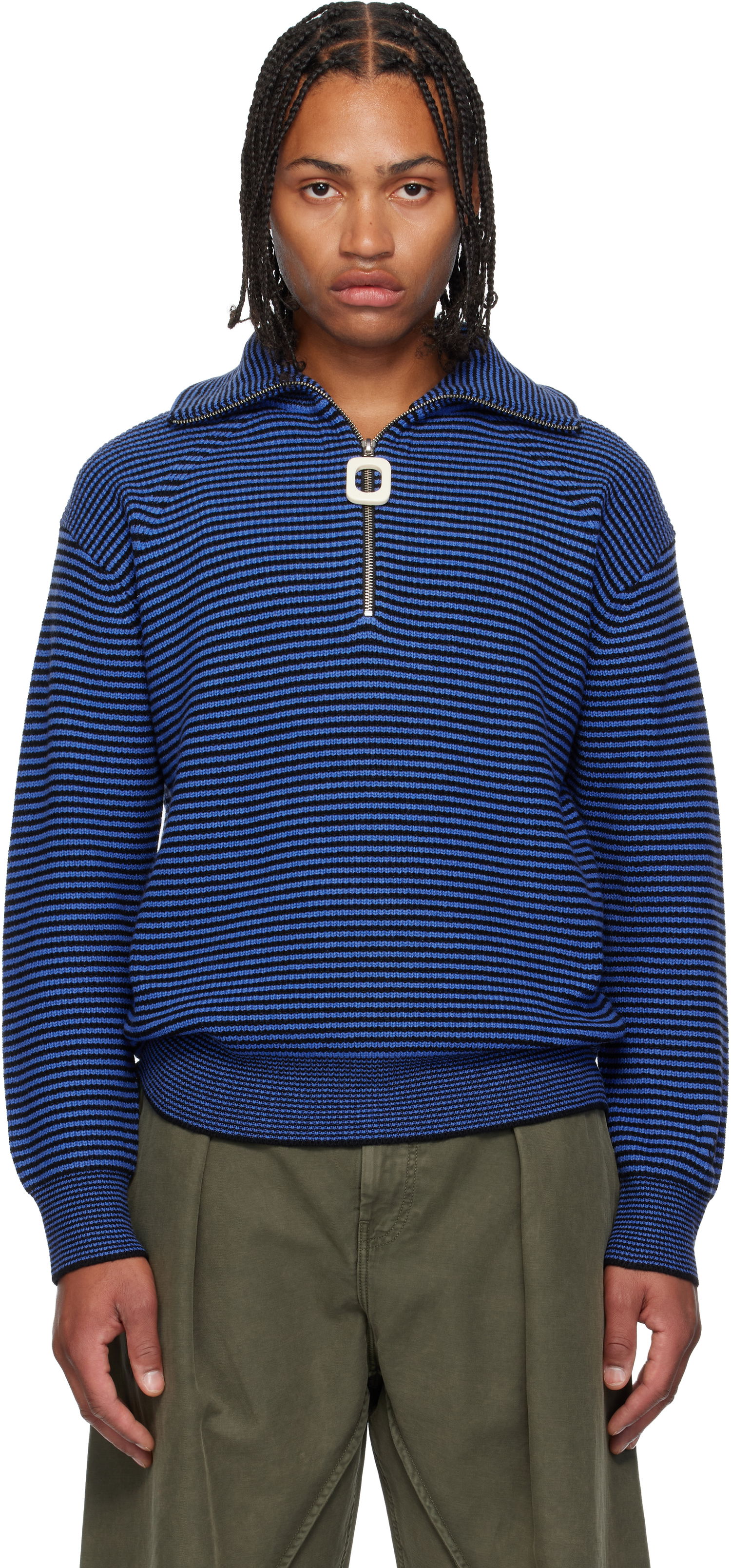 Sweater JW Anderson JW Anderson Half Zip Sweater Flerfarvet | KW1285-YN0408, 0