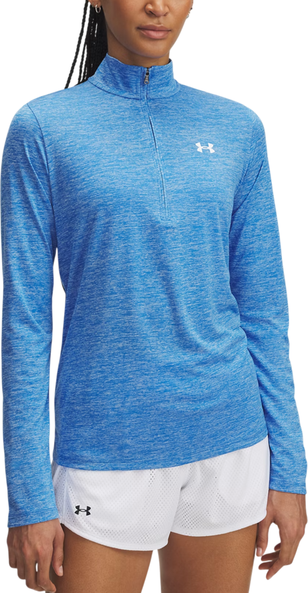 T-shirt Under Armour Under Armour Tech 1/2 Zip Twist Top Blå | 1384225-402