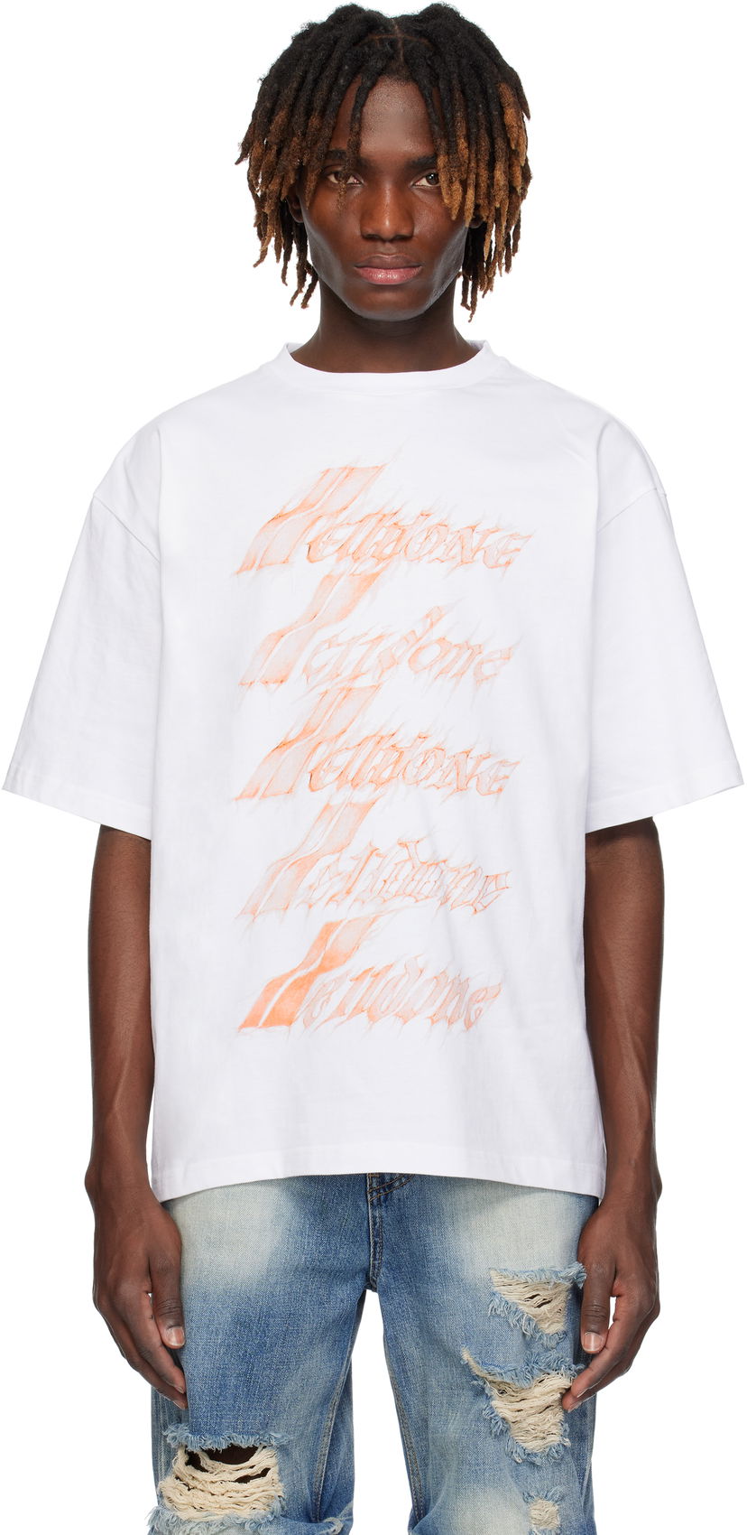 T-shirt We11done We11done Spark Logo T-Shirt Hvid | WD-TT0-25-751-U-WH
