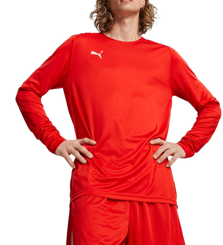 T-shirt Puma Shooting Shirt Long Sleeve Rød | 676637-03