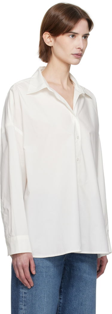Skjorte AGOLDE AGOLDE Roux Relaxed-Fit Shirt Hvid | A7354-1769, 1