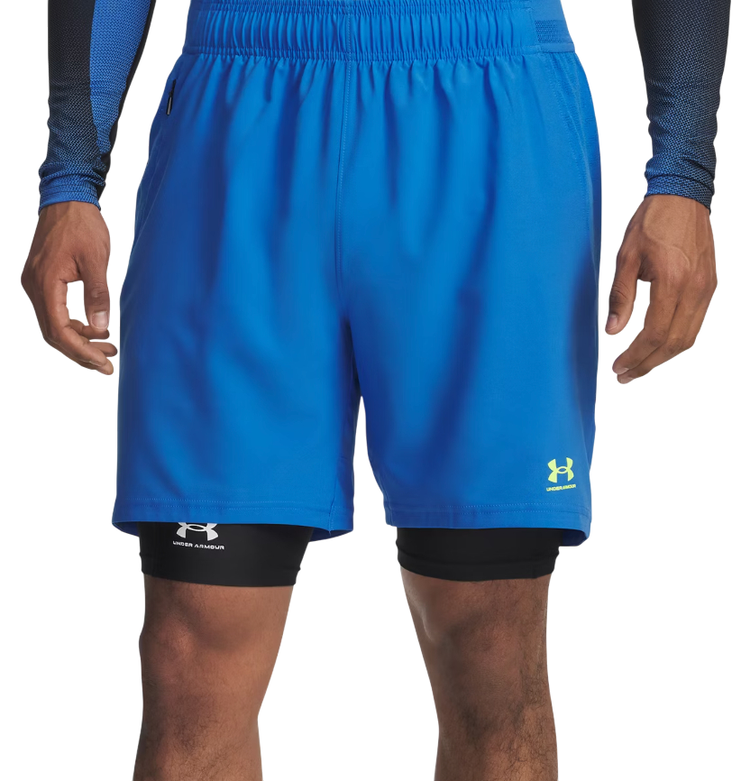 Shorts Under Armour Challenger Pro 2-in-1 Running Shorts with Liner Blå | 6009621-402, 0