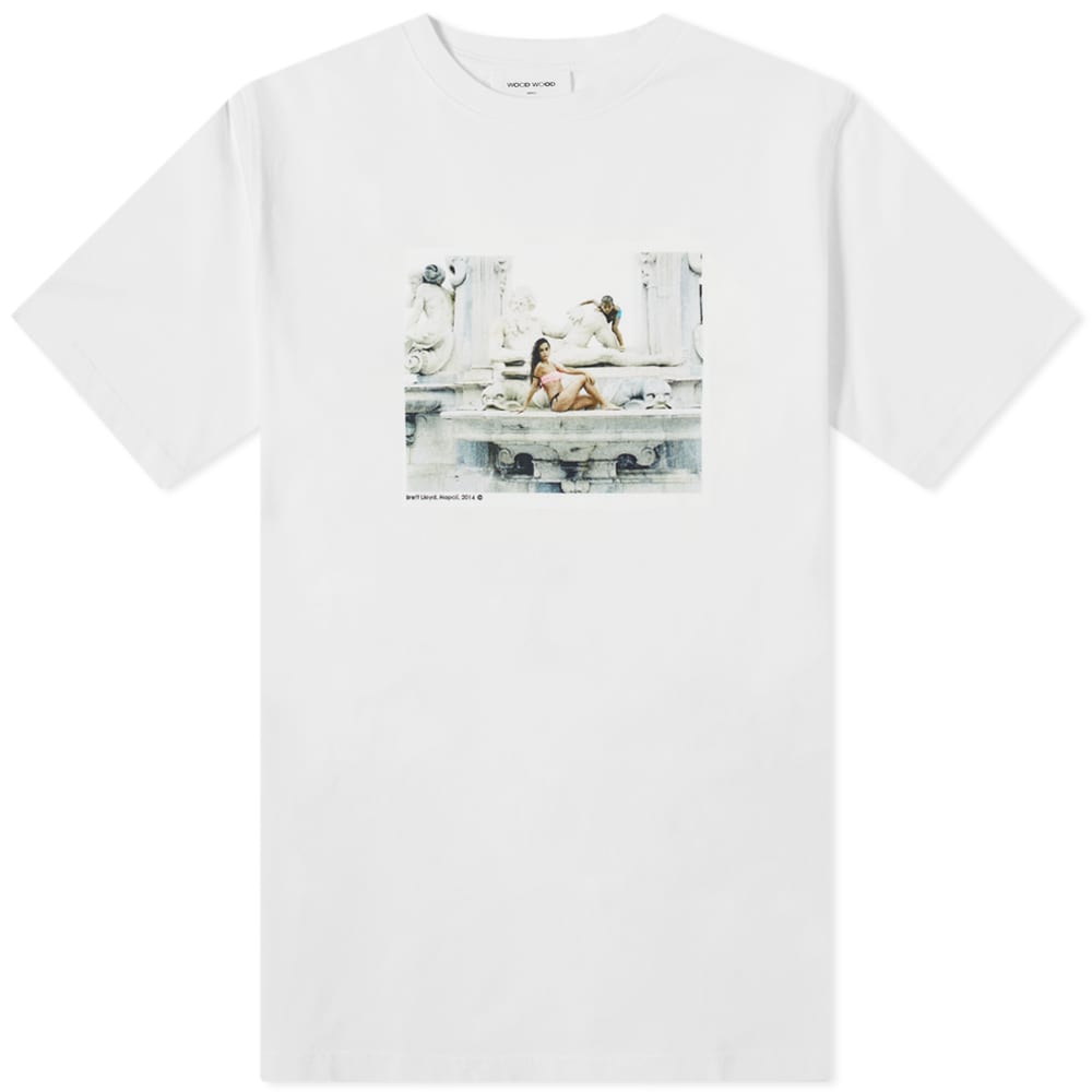T-shirt WOOD WOOD Brett Lloyd x Sami Ragazza Tee Hvid | 12125715-2491-0001, 0