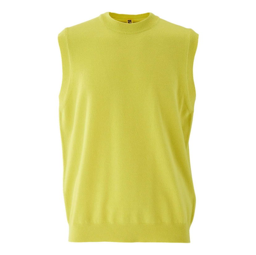 Sweater Onitsuka Tiger Knit Vest Gul | 2183B366-750