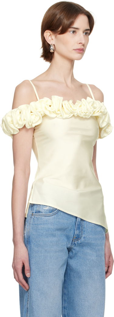 Tanktop Coperni Coperni Ruffle Camisole Top Sort | COPT79F5001, 4