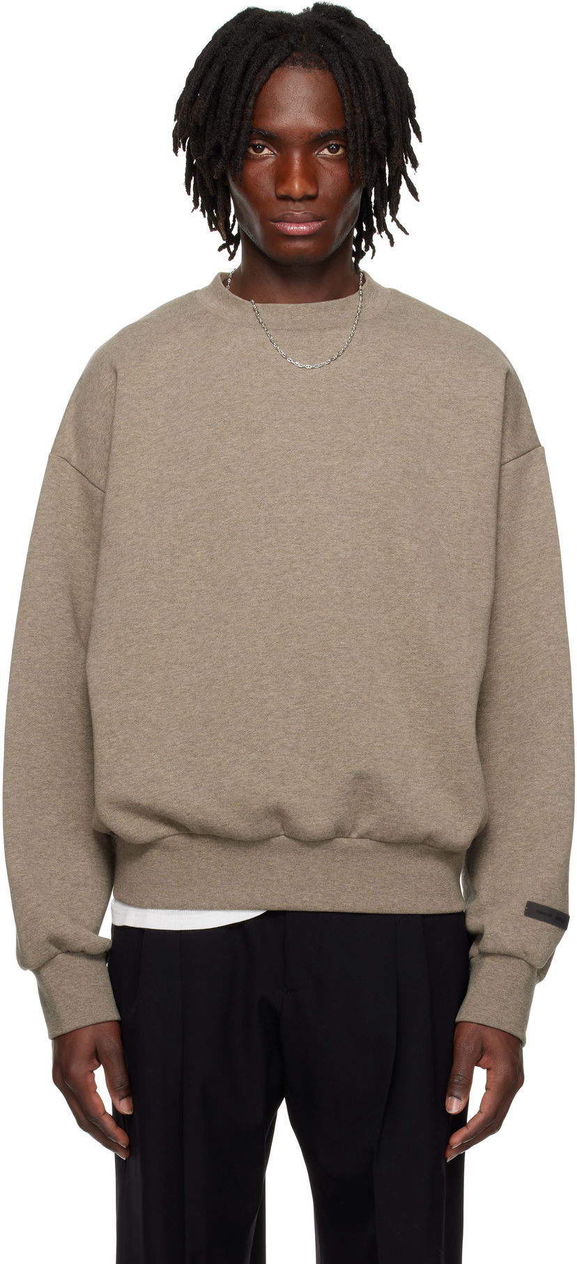 Sweater Fear of God Fear of God ESSENTIALS Classic Crewneck Sweatshirt Grå | 192AS252041F
