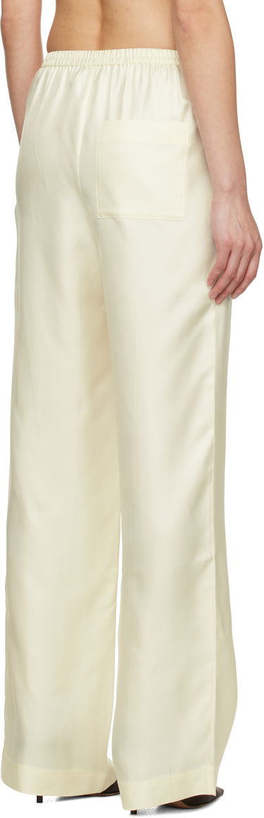 Bukser Loulou de Saison Loulou de Saison Alera Silk Straight-Leg Trousers Gul | ALERA, 2