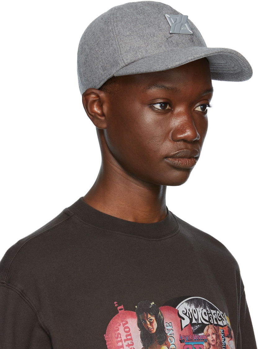 Kasket We11done Flannel Padded Cap Grå | WD-AH3-21-447-U-MG, 1