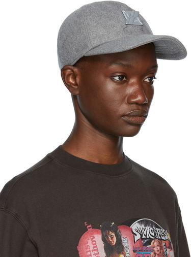 Kasket We11done Flannel Padded Cap Grå | WD-AH3-21-447-U-MG, 1