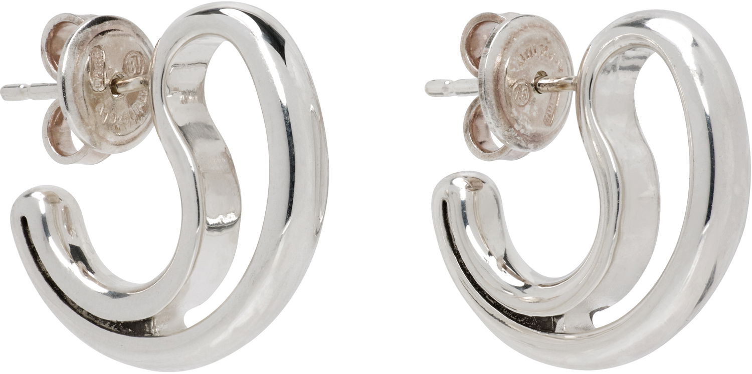 Øreringe Bottega Veneta Small Silver Frills Earrings Metalisk | 804846 V5070, 1
