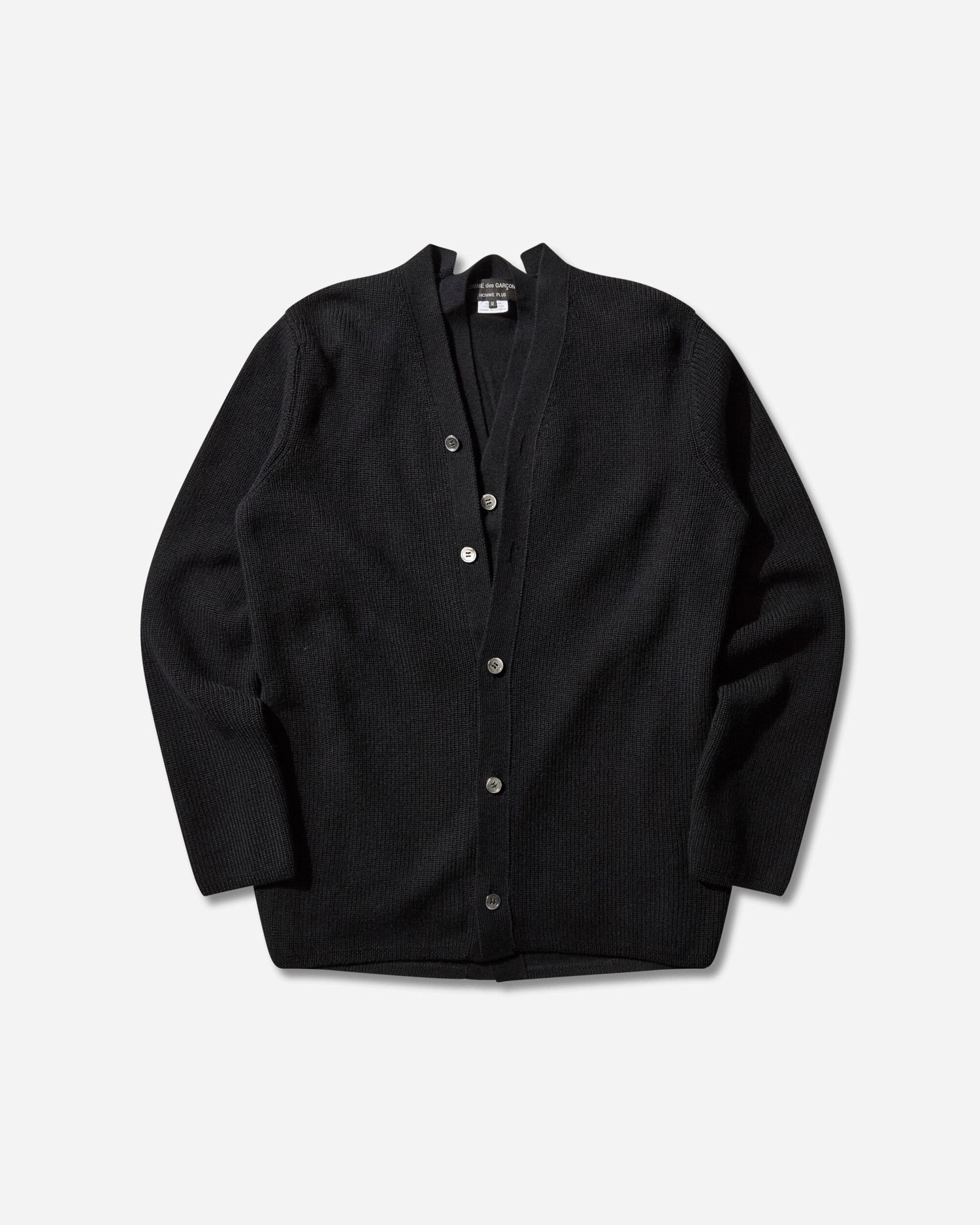 Sweater Comme des Garçons Double Layered Wool Cardigan Sort | PP-N007-W25 1, 1