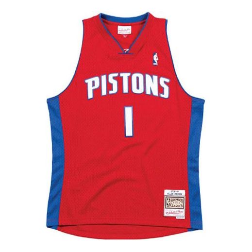 Jersey Mitchell & Ness Detroit Pistons Basketball Jersey Rød | SMJYCP19212-DPISCAR08AIV, 0