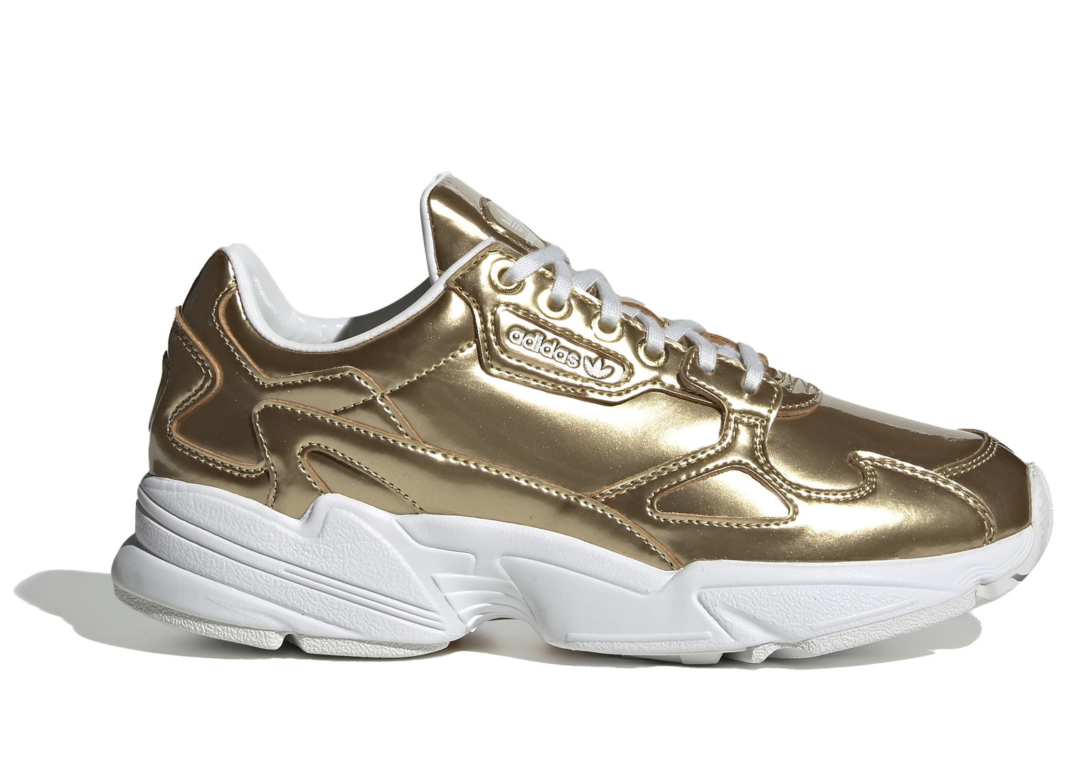 Sneakers og sko adidas Originals Falcon Gold Metallic Crystal White W Metalisk | FV4318, 0