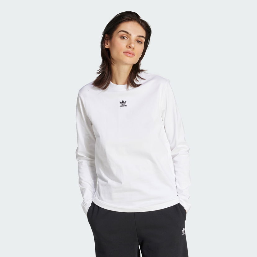 T-shirt adidas Performance Essentials Long Sleeve T-Shirt Hvid | JW7454