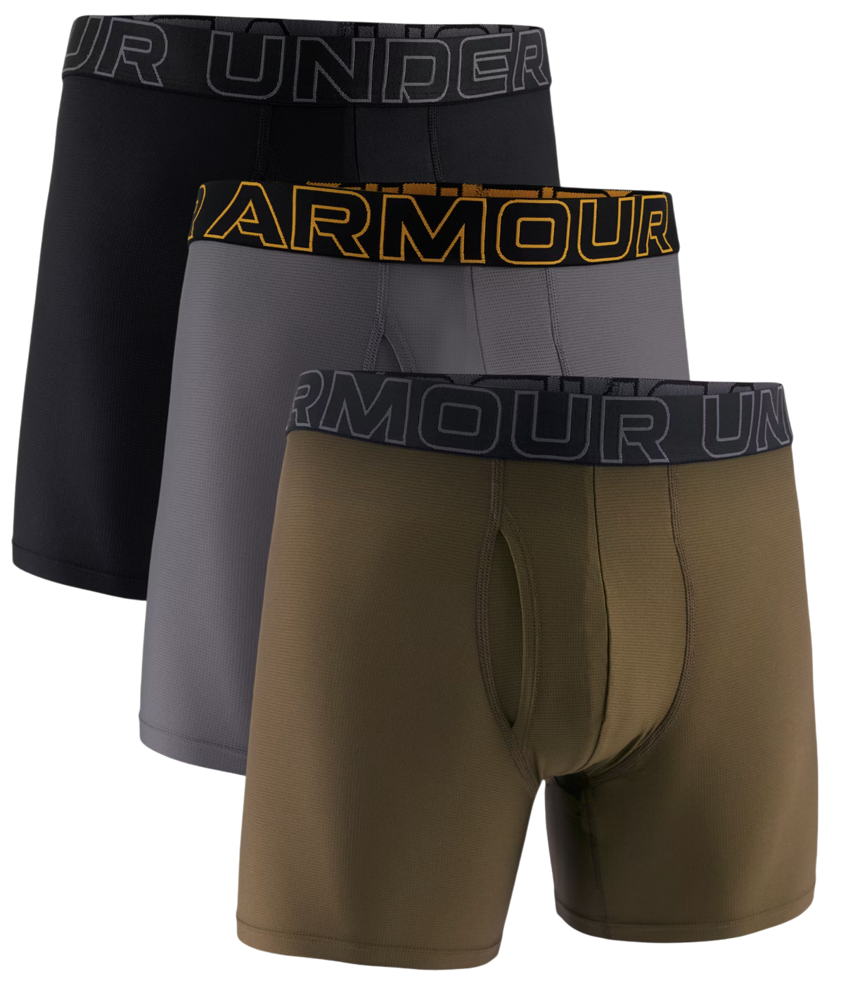 Boksere Under Armour Under Armour SOLID 6in 3-Pack Boxer Shorts Flerfarvet | 1383884-308, 0