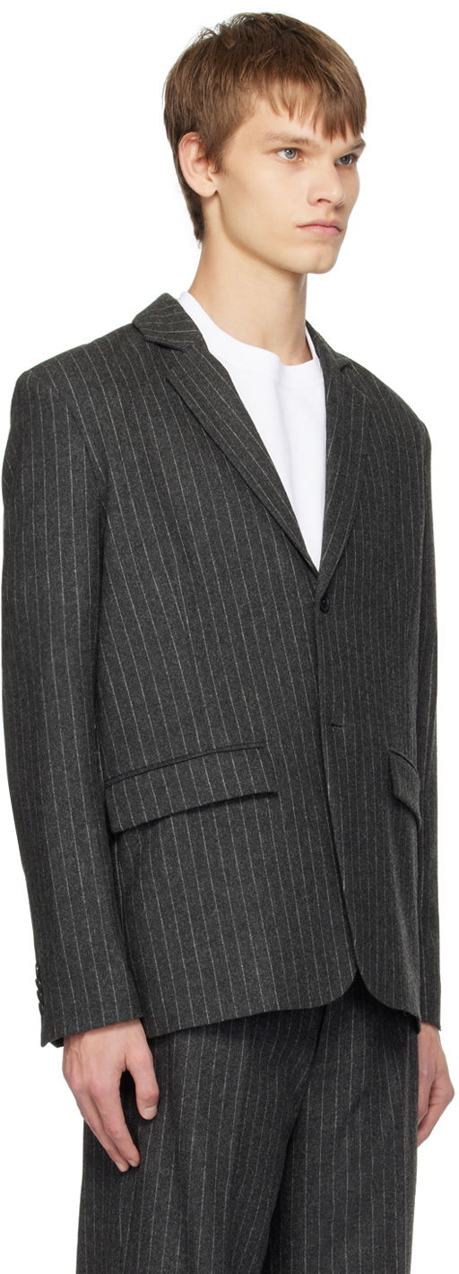 Jakke Samsoe Samsoe Samsøe Samsøe Cho Pinstripe Blazer Grå | M23400040, 1