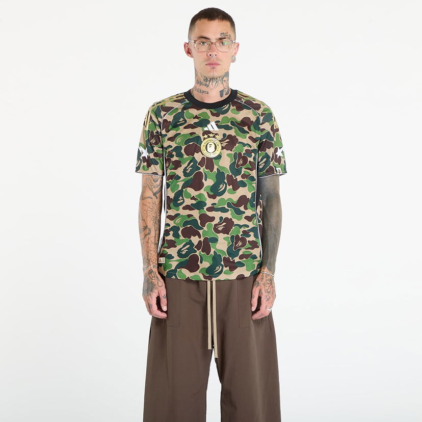 T-shirt adidas Originals adidas x Bape Jersey T-Shirt Grøn | KB2202