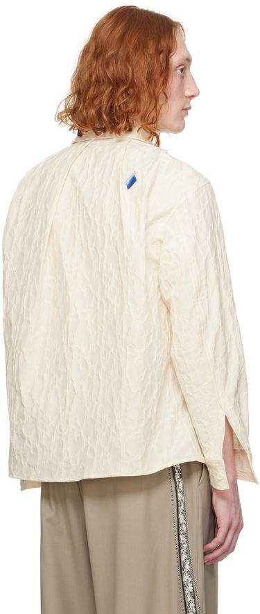 Skjorte ADER ERROR Textured Button-Up Shirt Beige | BN01SSSH0102IV, 2