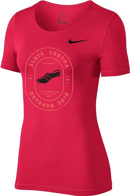 T-shirt Nike Pro Top SS All Over Mesh T-Shirt Rød | 889540-617-zt, 0