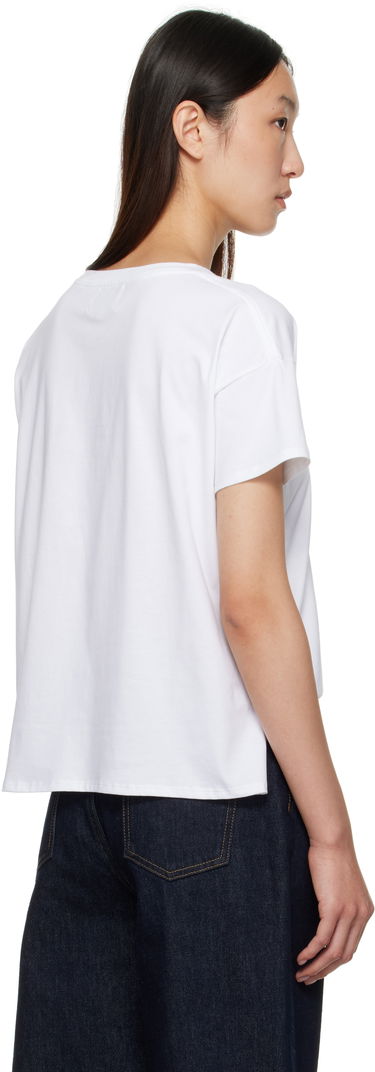 T-shirt Loulou de Saison Loulou de Saison Basiluzzo Short Sleeve T-Shirt Hvid | BASILUZZO LDS, 2
