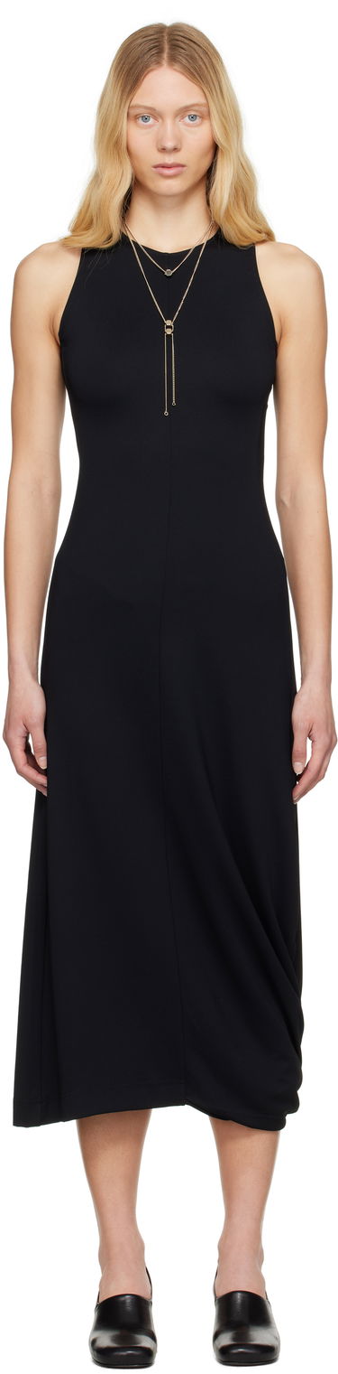 Kjole LEMAIRE Lemaire Twisted Hem Midi Dress Sort | DR1106 LJ1034, 0