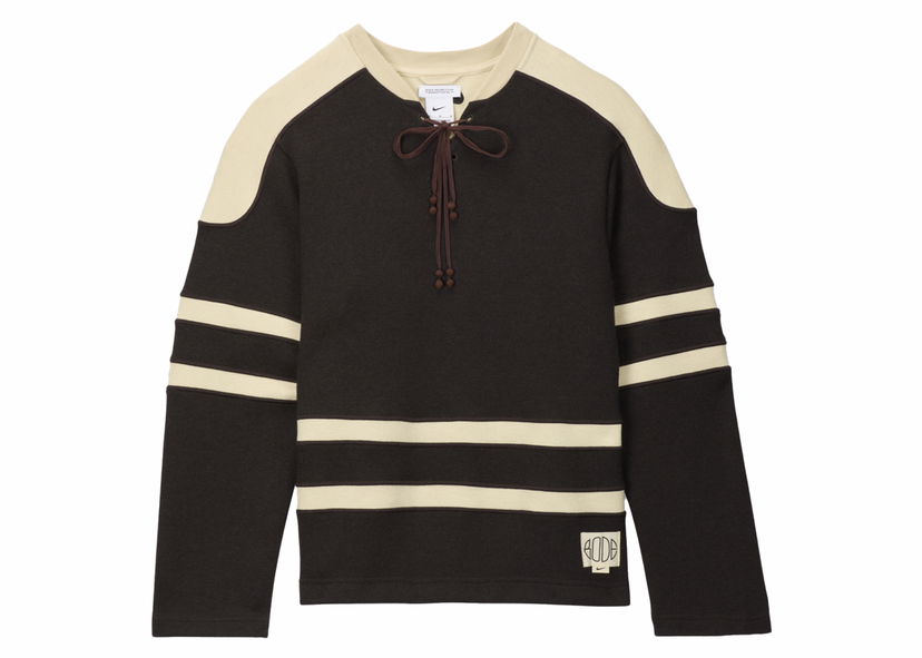 Sweater Nike BODE x Lacing Knit Brown/Cream Brun | FJ0217-235