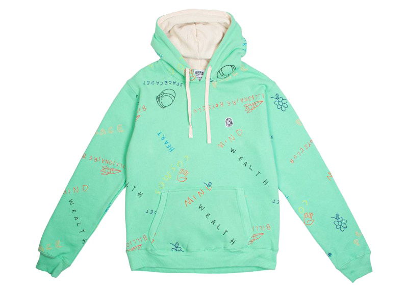 Sweatshirt BILLIONAIRE BOYS CLUB Billionaire Boys Club Scribble Hoodie Grøn | 8012300SPR, 0