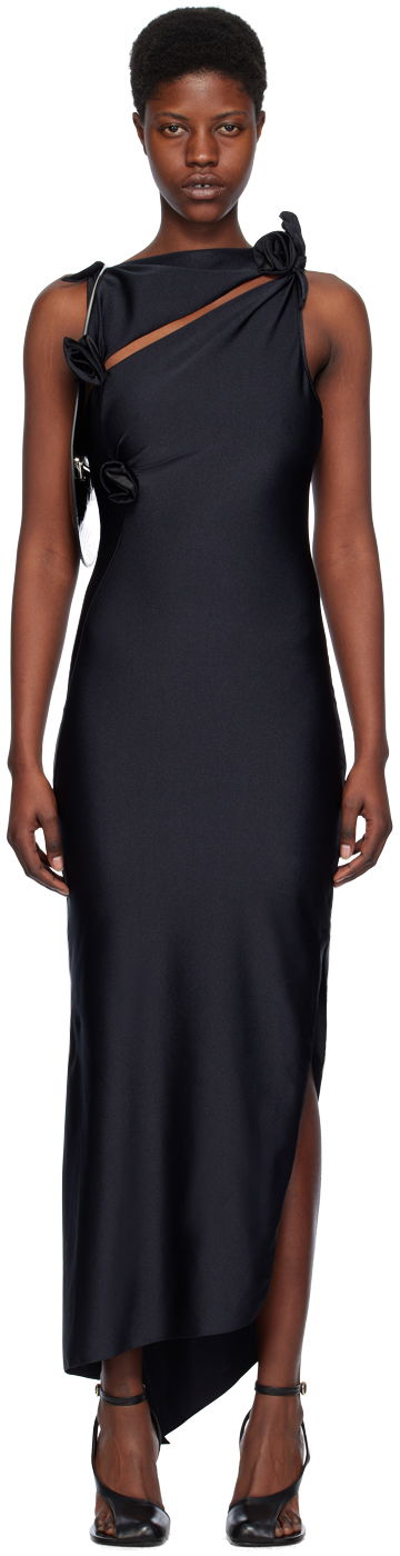 Kjole Coperni Coperni Asymmetric Flower Maxi Dress Blå | COPR44545C