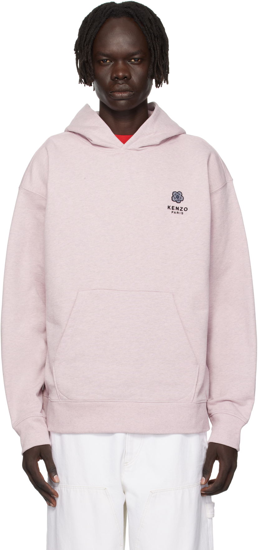 Sweatshirt KENZO Kenzo Paris 'Boke Flower' Embroidered Oversized Hoodie Lyserød | FF65HO4514MC