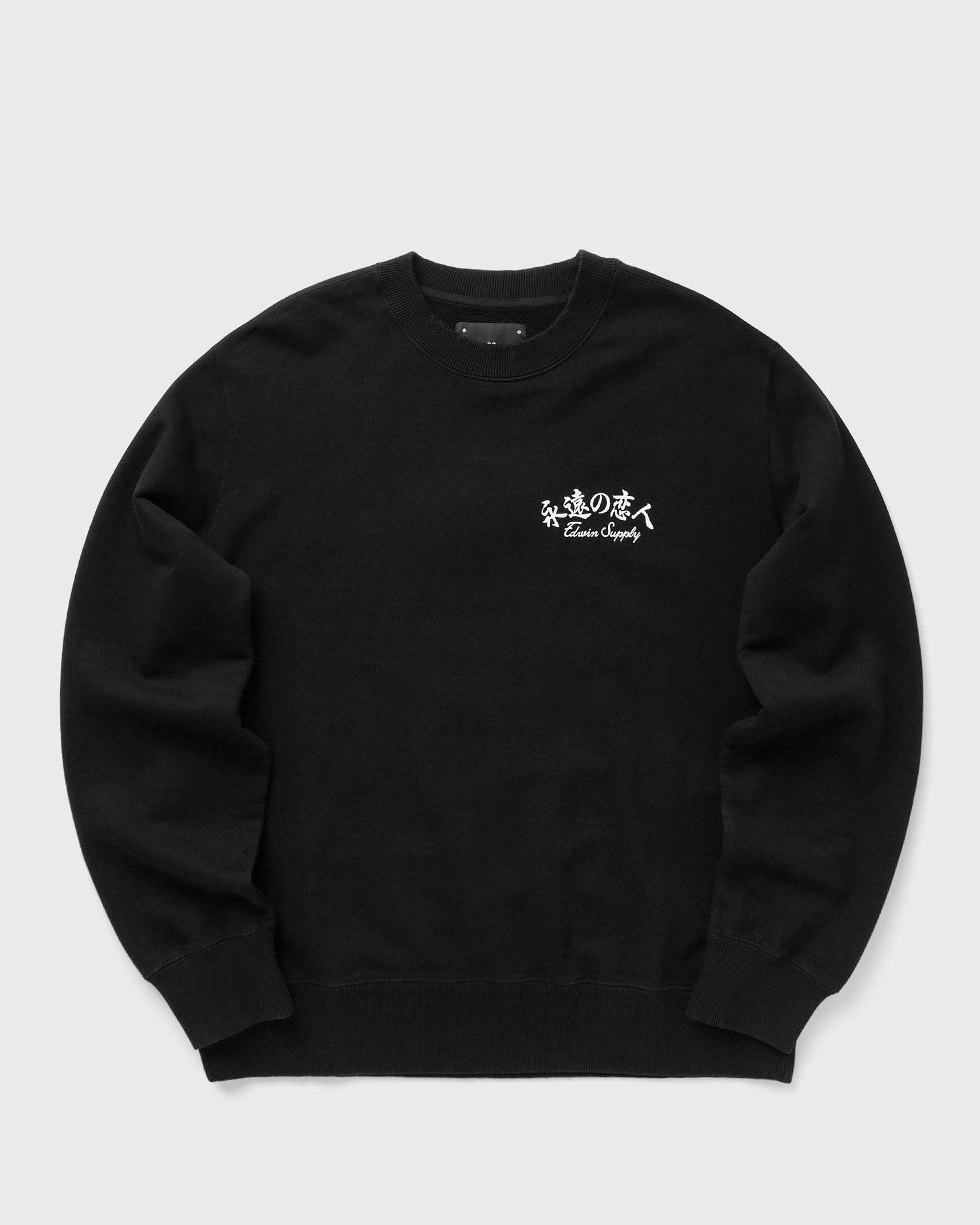 Sweater EDWIN Forever Lover Crewneck Sweatshirt Sort | I035045-8967, 0