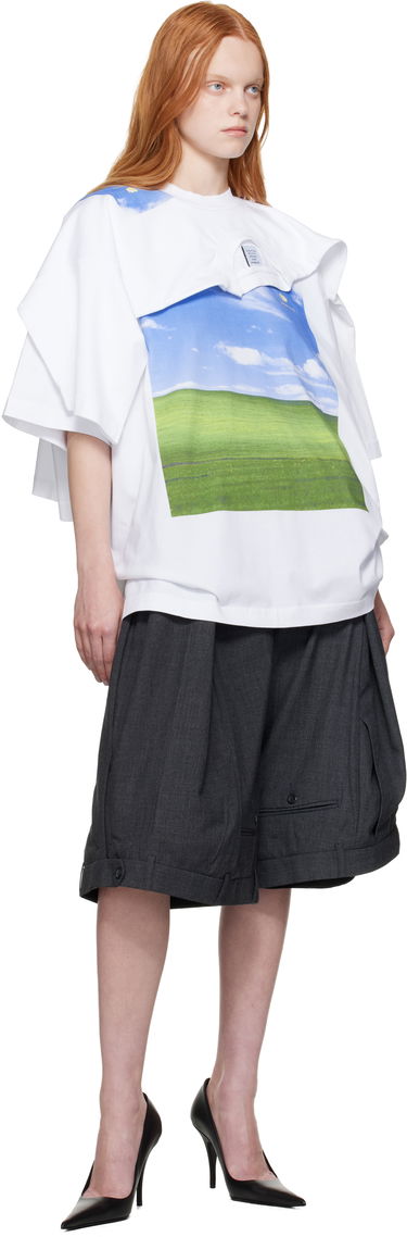 T-shirt VETEMENTS Vetements Desktop Double Layered T-Shirt Hvid | UH76TR770W, 3