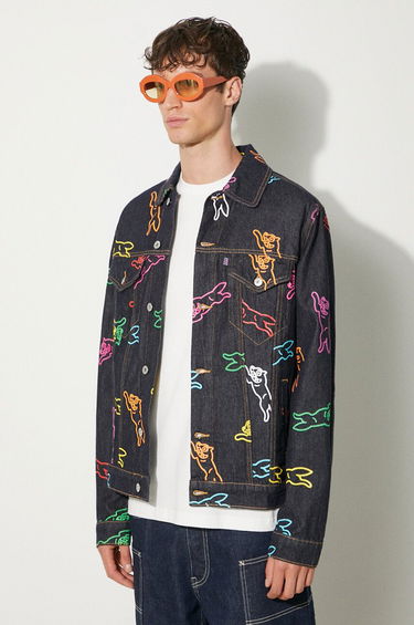 Jakke BBC IceCream ICECREAM Running Dog Denim Trucker Jacket Mørkeblå | IC24245, 3