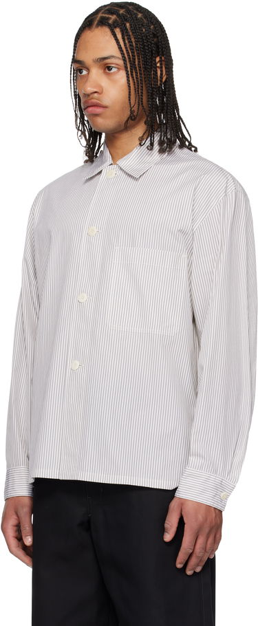 Skjorte LEMAIRE Lemaire Striped Pyjama Shirt Hvid | SH1177 LF1409, 3