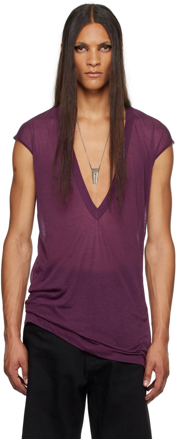 T-shirt Rick Owens SSENSE x TVHKB Edition Dylan T-Shirt Lilla | RN02C4157 UC, 0