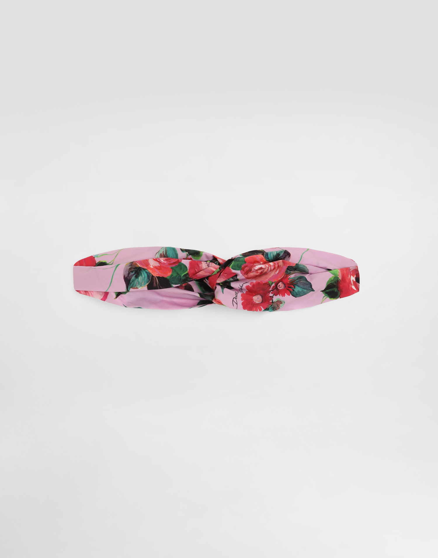 Tørklæde Dolce & Gabbana Dolce & Gabbana Poplin Twist Headband with Floral Print Lyserød | LB5H09FI5LNHP5QD, 0