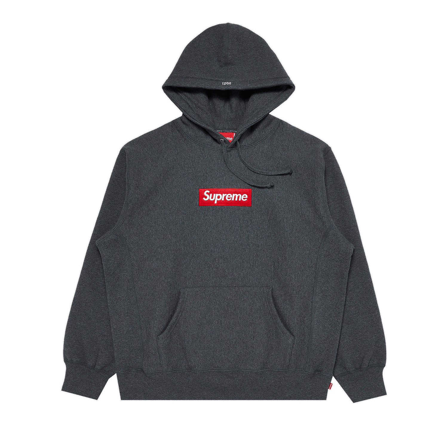 Sweatshirt Supreme Box Logo Hooded Sweatshirt "Charcoal" Sort | FW21SW35 CHARCOAL, 0