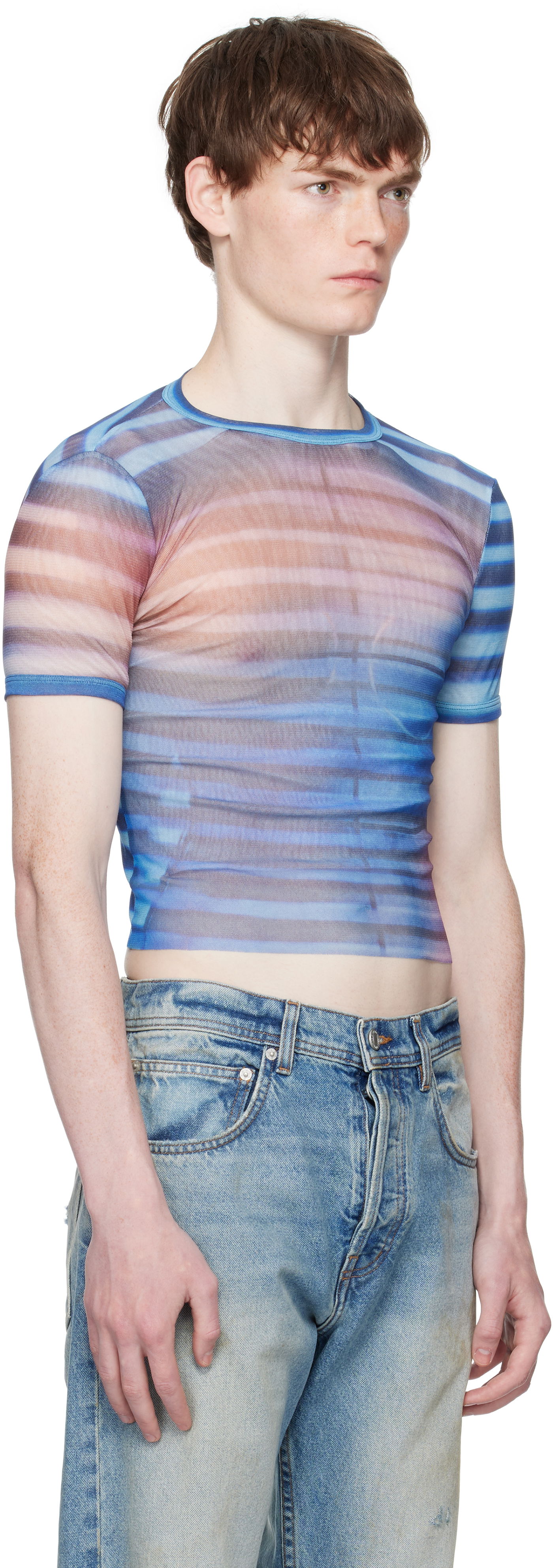 T-shirt Jean Paul Gaultier Jean Paul Gaultier 'The Air' Baby Tee Blå | 25/03-W-TO318-M005P-565034, 1