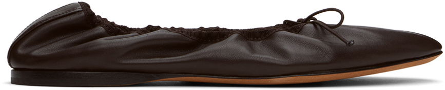 Sneakers og sko The Row Ballerina Flats Brun | F1539-N66, 0