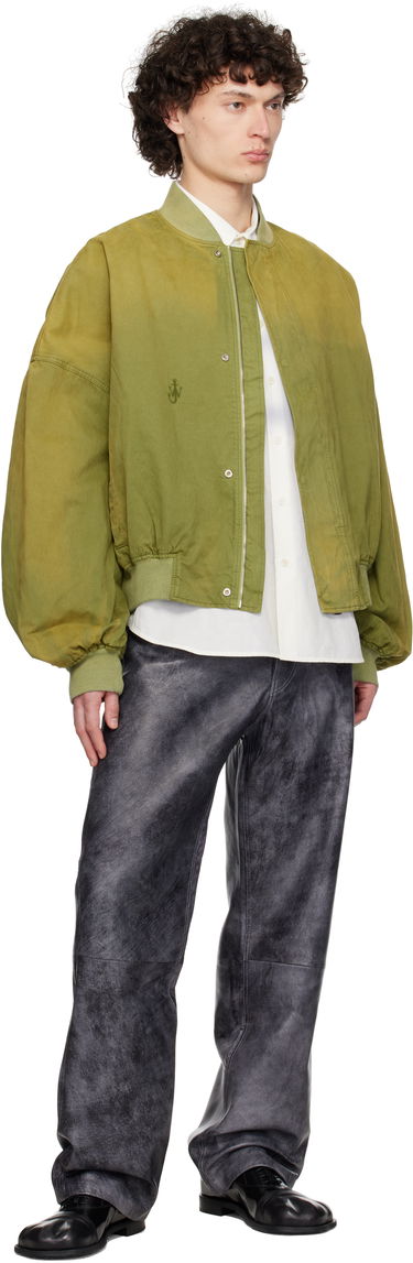 Bomberjakke JW Anderson JW Anderson Relaxed Cotton Bomber Jacket Grøn | JK0382-PG1767, 3