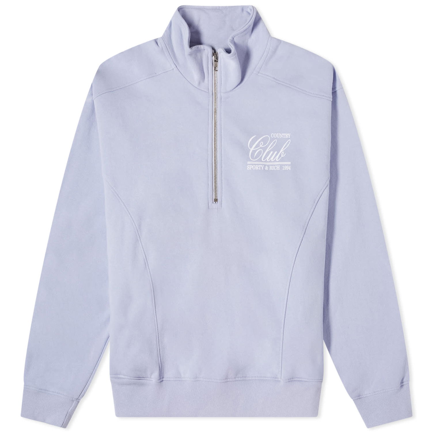 Sweater Sporty & Rich 94 Country Club Quarter Zip Sweat Lilla | QZ881CH, 0