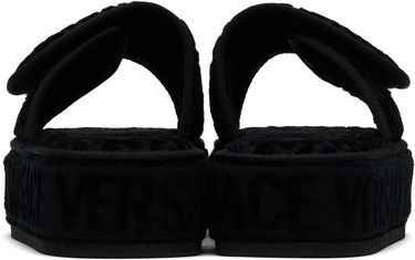 Tøj Versace Versace 'Versace' Allover Slippers Sort | ZSL000003_ZCOSP052, 1