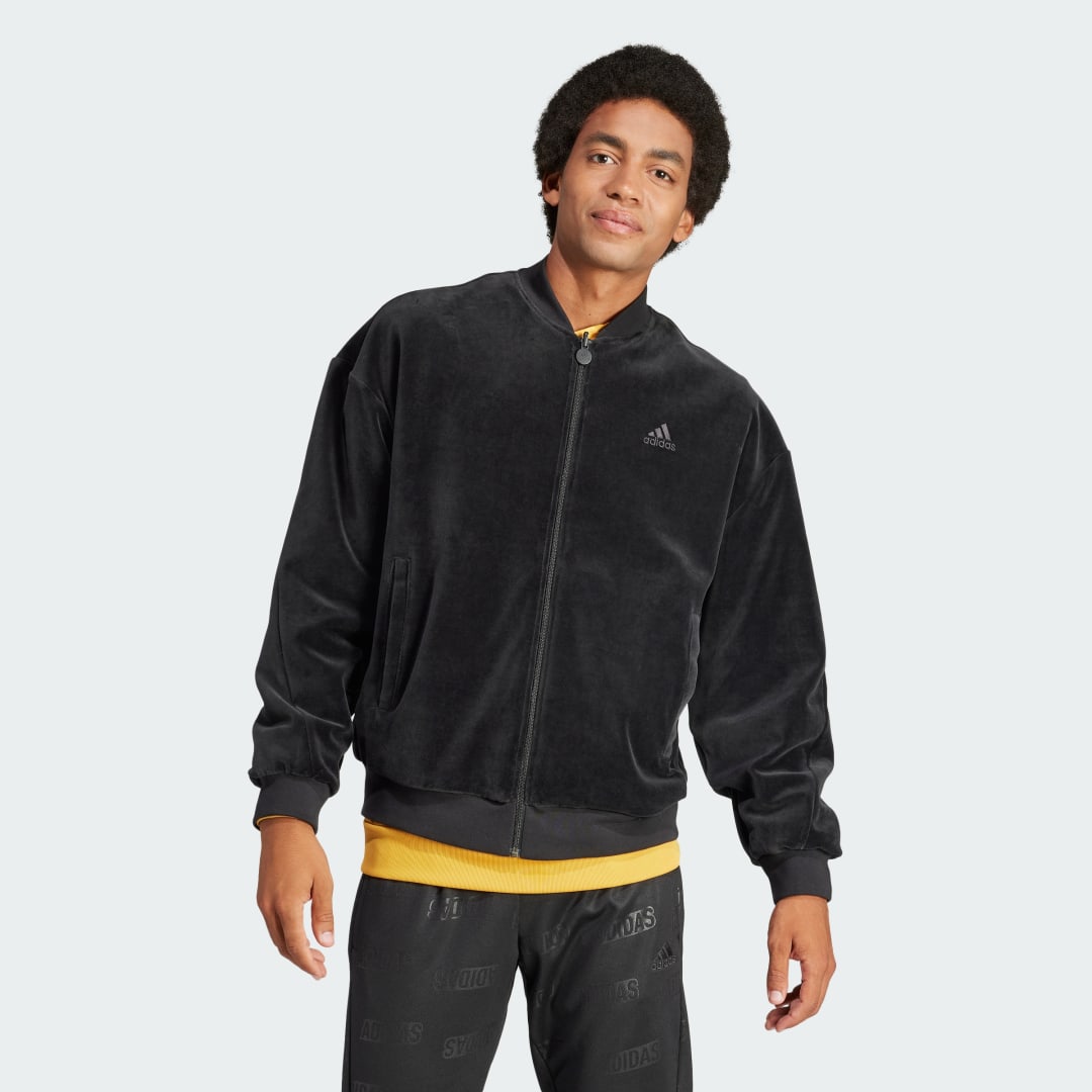 Jakke adidas Originals Embossed Reversible Jacket Sort | IJ6424, 1