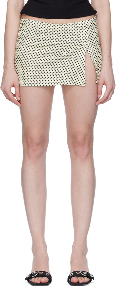 Nederdel Miaou Miaou Micro Miniskirt with Polka Dots Gul | 4012VISBNP, 0