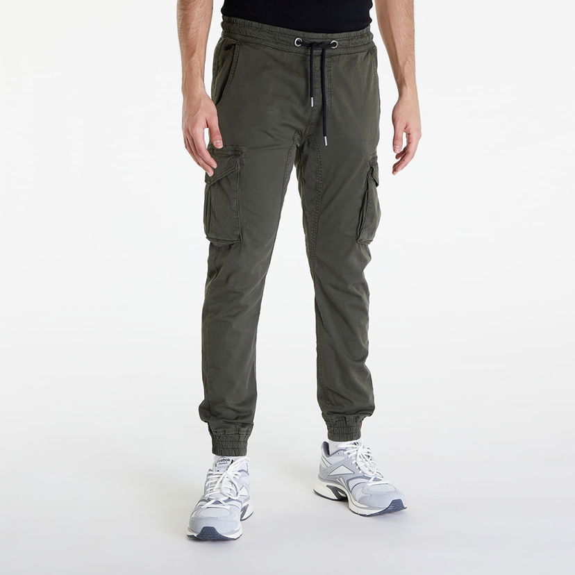 Bukser Alpha Industries Cotton Twill Jogger Grey/ Black Grå | 116202 136