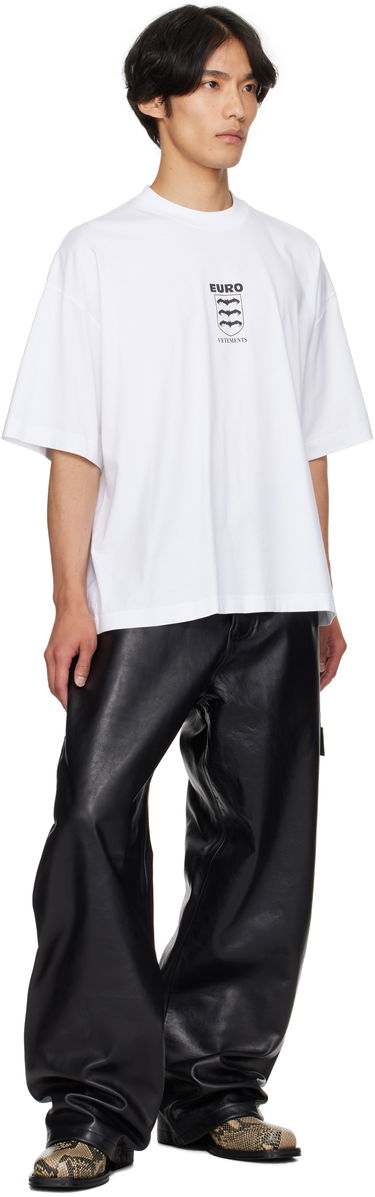 Bukser VETEMENTS VETEMENTS Hip Hop Leather Pants Sort | UH76LP250B, 3
