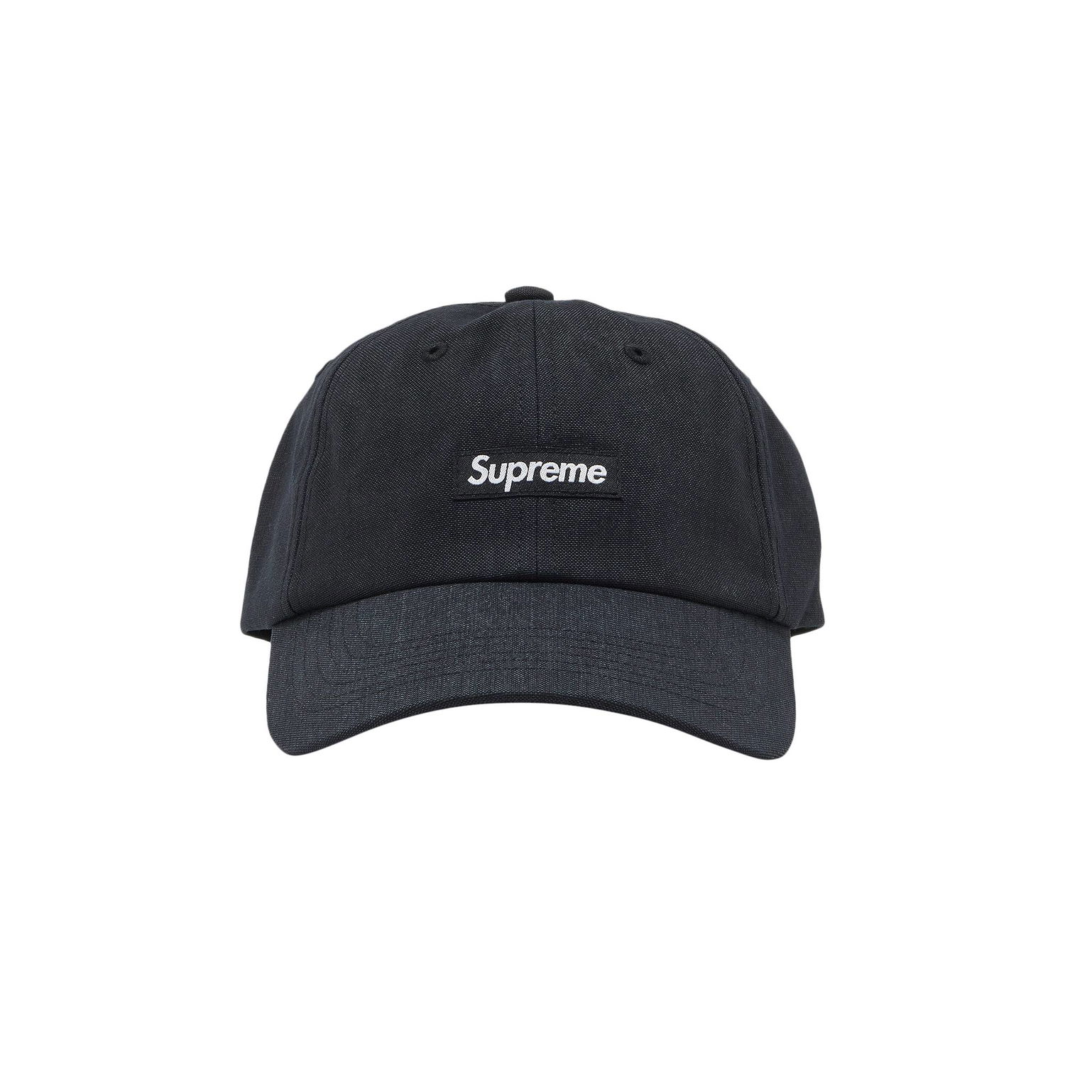 Kasket Supreme Brushed Cordura Small Box 6-Panel Sort | FW22H93 BLACK, 1