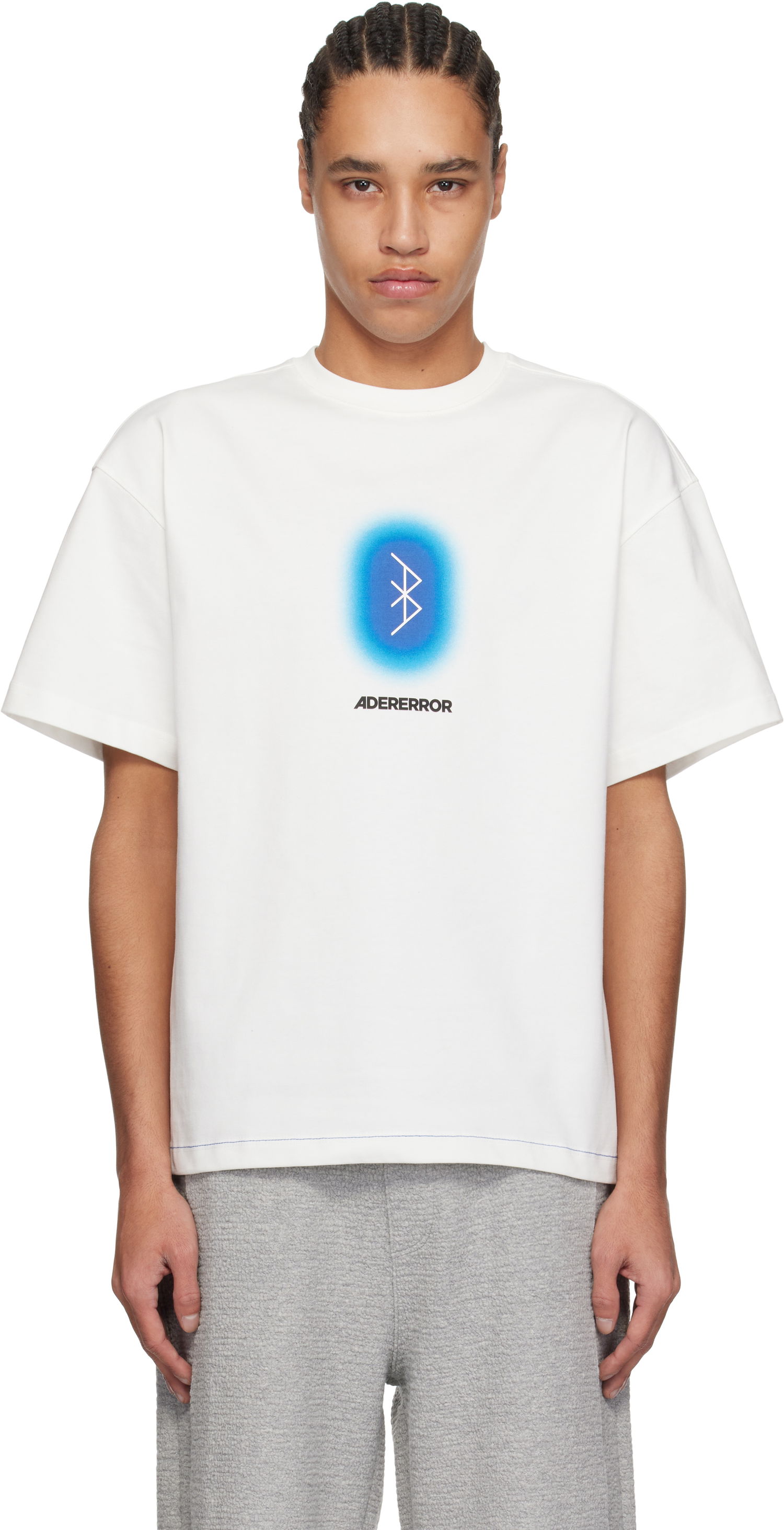 T-shirt ADER ERROR ADER error Net Product. 51 T-Shirt Hvid | BO01SSTS0118OW, 0