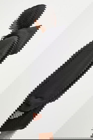 Sweatshirt VETEMENTS VETEMENTS Puffed Oversized Zip-Up Hoodie Sort | UH76ZU860B, 4